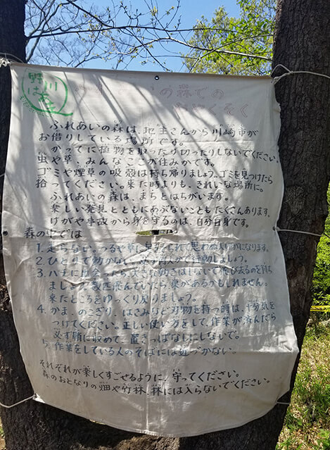 森のお約束