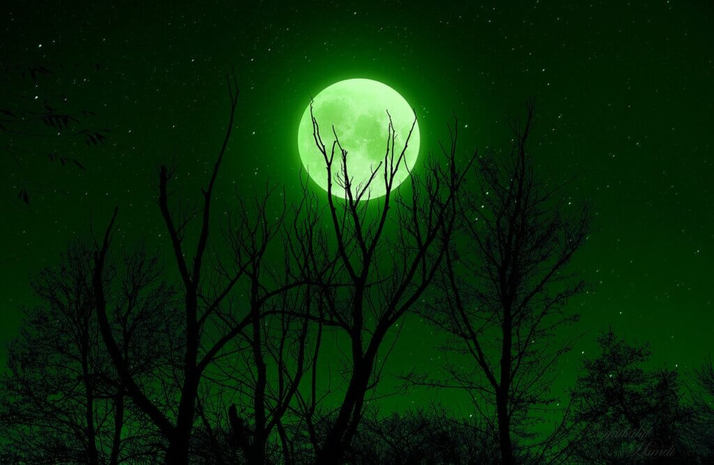 full moon, green, night-4824456.jpg